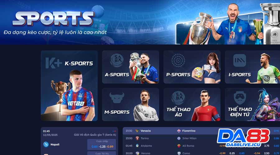 Chơi cá cược ở DA88 là uy tín